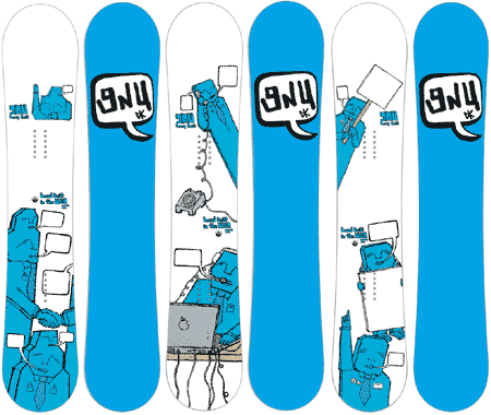 GNU snowboard surf skateboard Danny Kass MISFITS STICKER Flawless New Old Stock 