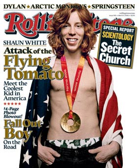 Shaun White on the cover of Rolling Stone