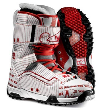 red vans snowboard boots