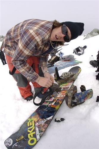 Trevor mounting the new Cartel Lo-Back