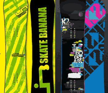 Lib Tech Skate Banana VS K2 Turbo dream