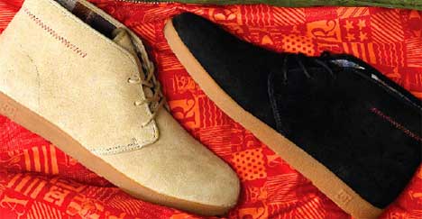 Aaron Rose designed these desert boots for DC.