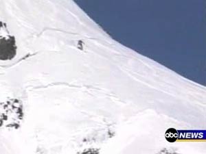 ABC video of skier and avalanche